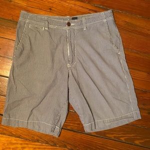 J. Crew Field Short Pin Striped Shorts 10” Size 32